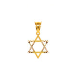 Dije (estrella de david) en oro amarillo 18kt.