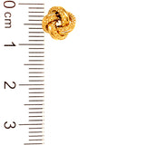 Aretes (nudos) en oro amarillo 18kt.