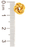 Aretes (nudos) en oro amarillo 18kt.