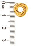 Aretes (nudos) en oro amarillo 18kt.