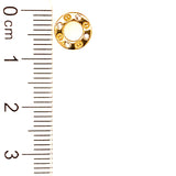 Aretes con circones en oro amarillo 18kt.