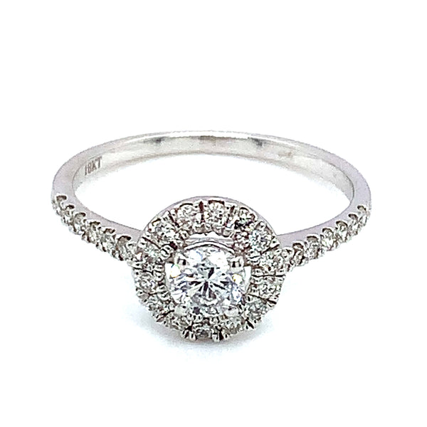 (MIA) Anillo con diamantes en oro blanco 18kt.