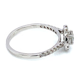 (MIA) Anillo con diamantes en oro blanco 18kt.