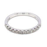 (MIA) Banda con diamantes en oro blanco 18kt.