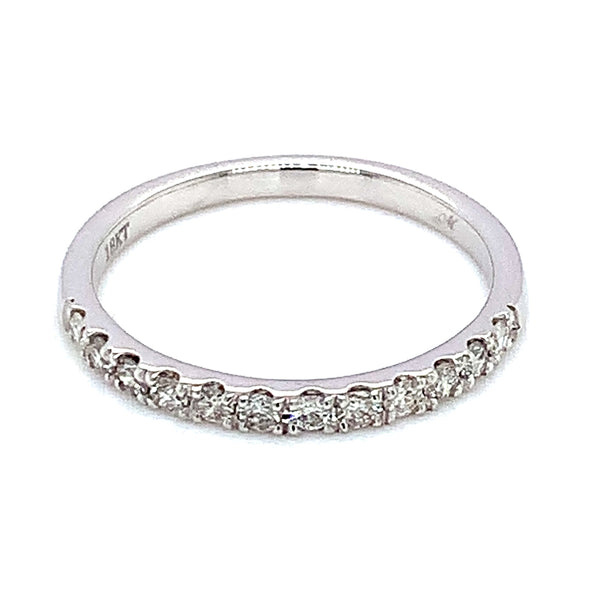 (MIA) Banda con diamantes en oro blanco 18kt.