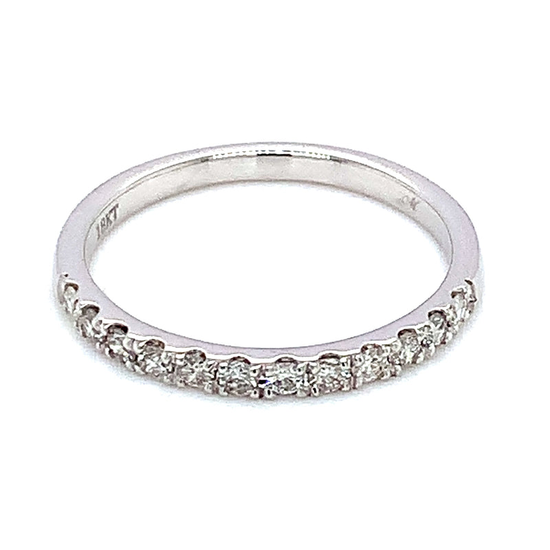 (MIA) Banda con diamantes en oro blanco 18kt.