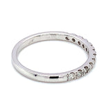 (MIA) Banda con diamantes en oro blanco 18kt.