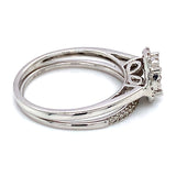 (SOFIA) Set de anillos con diamantes en oro blanco 10kt.