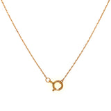 (LD) Collar con diamantes de laboratorio en oro amarillo 10kt.