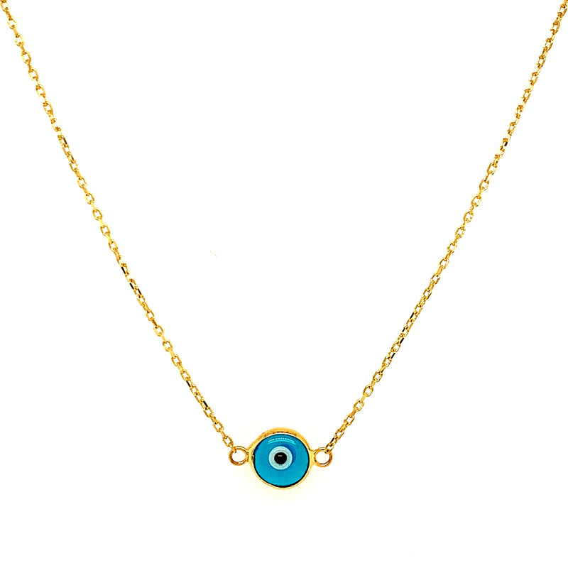Collar (ojito) en oro amarillo 10kt. 42/45cm