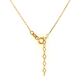 Collar (corazón) con circones en oro amarillo 10kt. 42/45cm