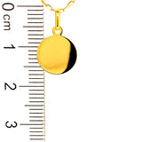 Collar (placa grabable) en oro amarillo 10kt. 40cm