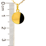 Collar (placa grabable) en oro amarillo 10kt. 45cm