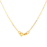 Collar (placa grabable) en oro amarillo 10kt. 45cm