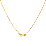 Collar (placa grabable) en oro amarillo 10kt. 45cm