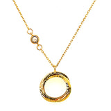 Collar en oro dos tonos 10kt. 42/45cm