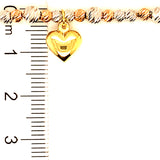 Pulsera (ajustable) en oro tres tonos 10kt.