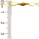 Pulsera en oro amarillo 10kt. 18/19.5cm