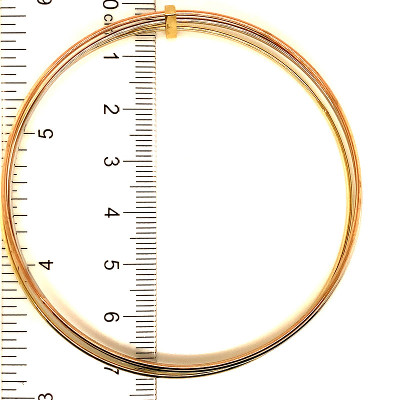 Caña en oro tres tonos 10kt.