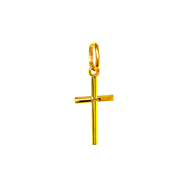Dije (cruz) en oro amarillo 10kt.