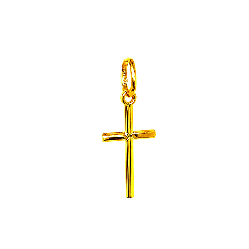Dije (cruz) en oro amarillo 10kt.