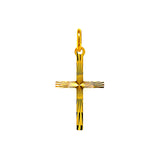 Dije (cruz) en oro amarillo 10kt.