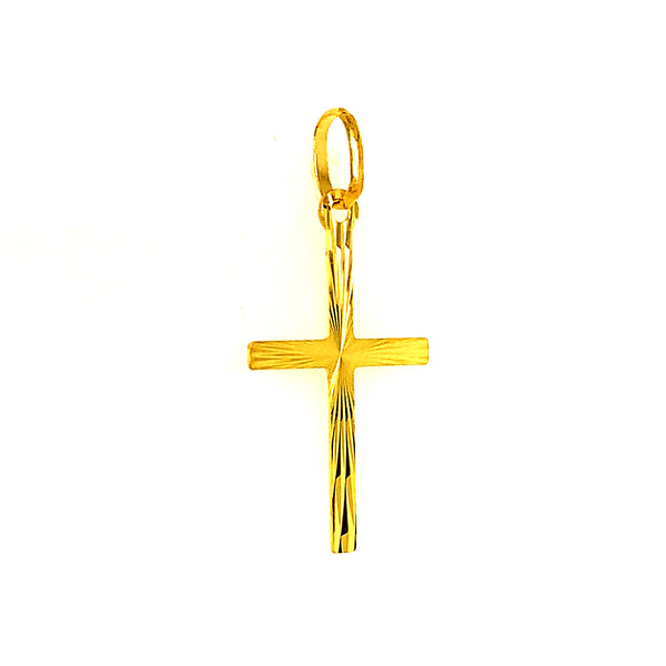 Dije (cruz) en oro amarillo 10kt.