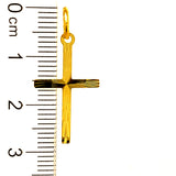 Dije (cruz) en oro amarillo 10kt.