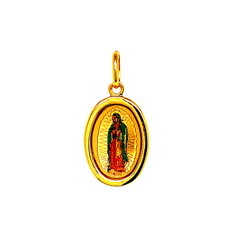 Dije (Vírgen de Guadalupe) en oro amarillo 10kt.