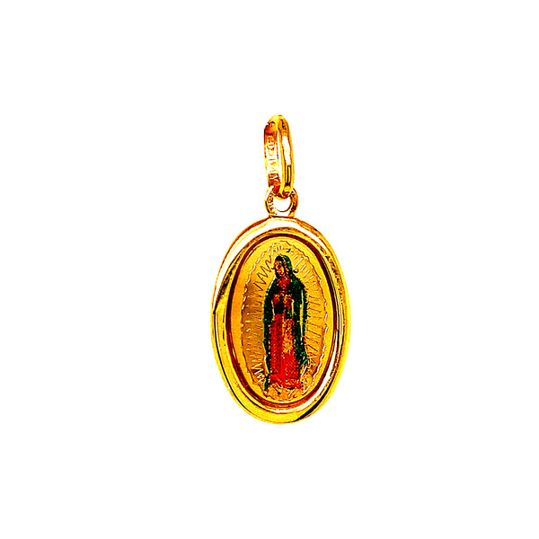 Dije (Vírgen de Guadalupe) en oro amarillo 10kt.