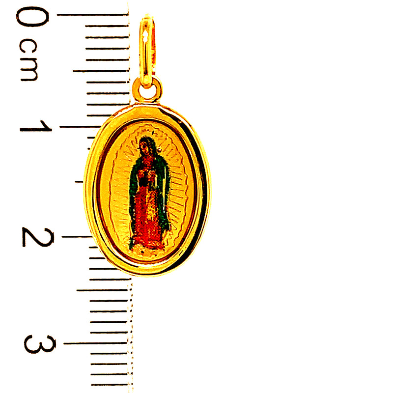 Dije (Vírgen de Guadalupe) en oro amarillo 10kt.