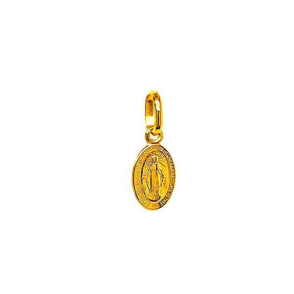 Dije (medalla Milagrosa) en oro amarillo 10kt.