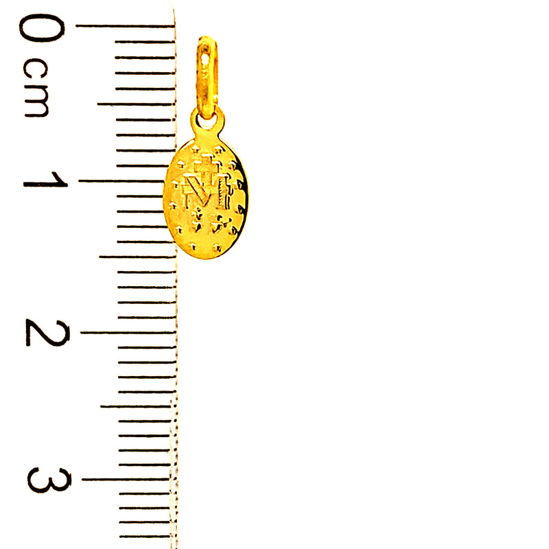 Dije (medalla Milagrosa) en oro amarillo 10kt.