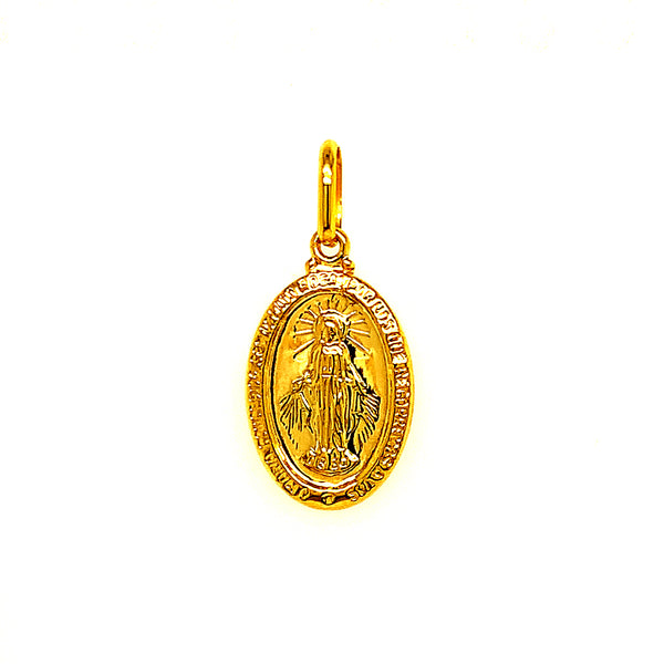 Dije (medalla Milagrosa) en oro amarillo 10kt.