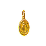 Dije (medalla Milagrosa) en oro amarillo 10kt.