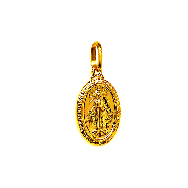Dije (medalla Milagrosa) en oro amarillo 10kt.