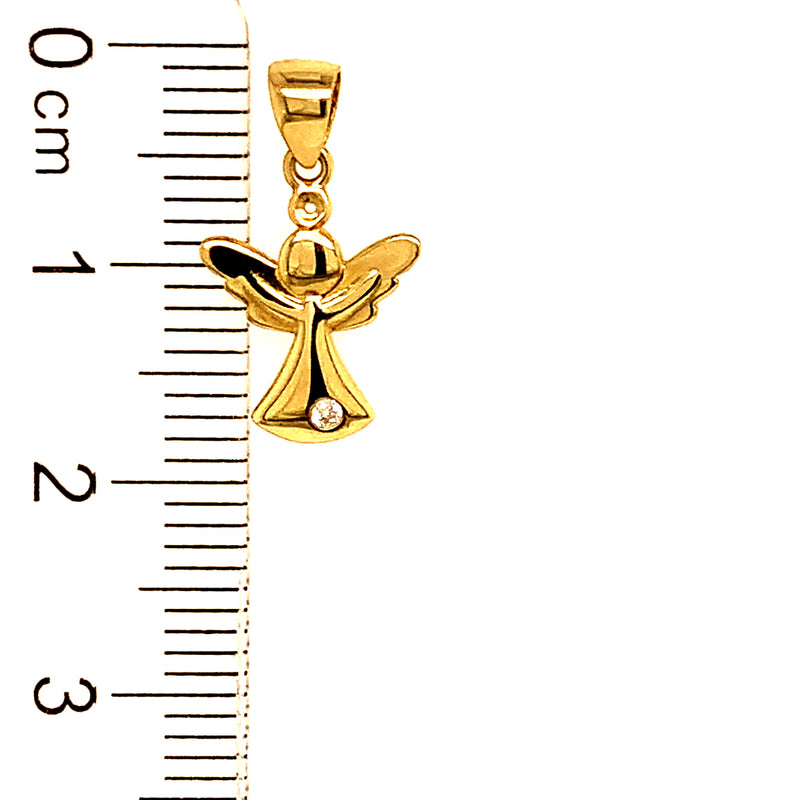 Dije (angelito) en oro amarillo 10kt.