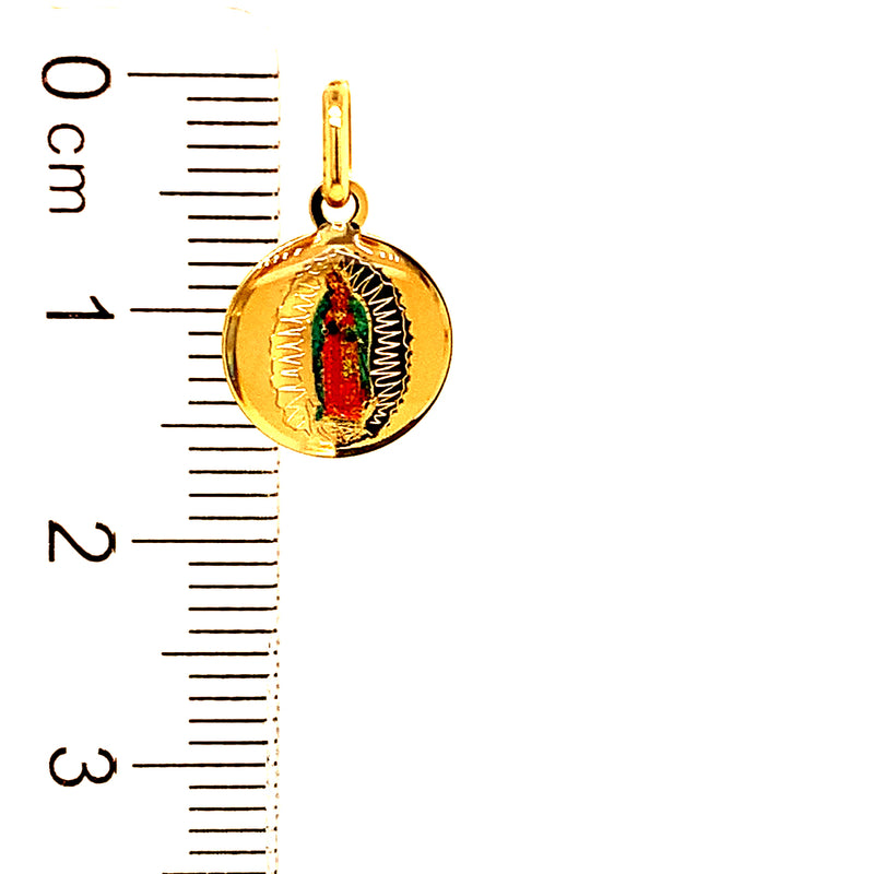 Dije (Vírgen de Guadalupe) en oro amarillo 10kt.