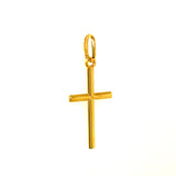 Dije (cruz) en oro amarillo 10kt.