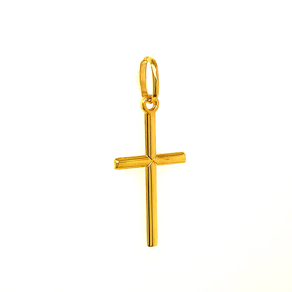 Dije (cruz) en oro amarillo 10kt.