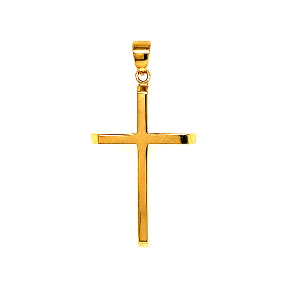 Dije (cruz) en oro amarillo 10kt.