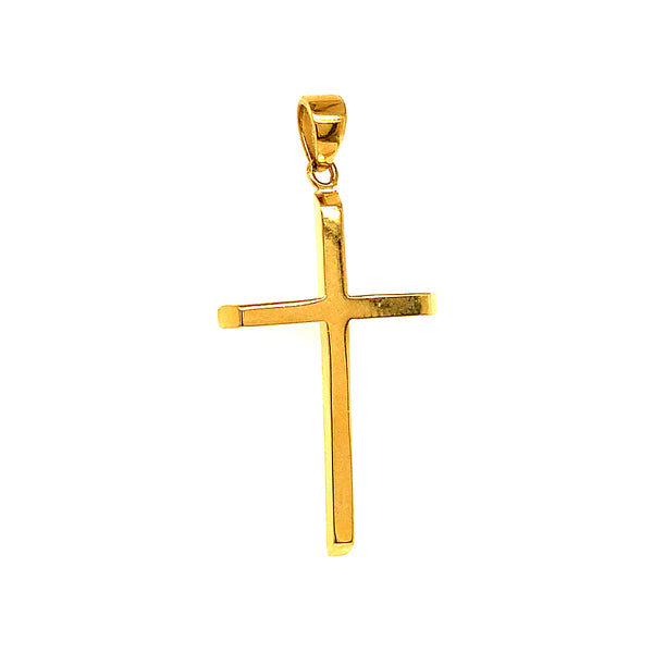 Dije (cruz) en oro amarillo 10kt.