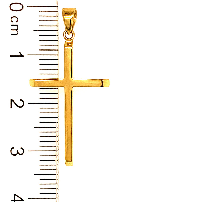 Dije (cruz) en oro amarillo 10kt.