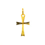 Dije (cruz) en oro amarillo 10kt.