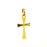 Dije (cruz) en oro amarillo 10kt.