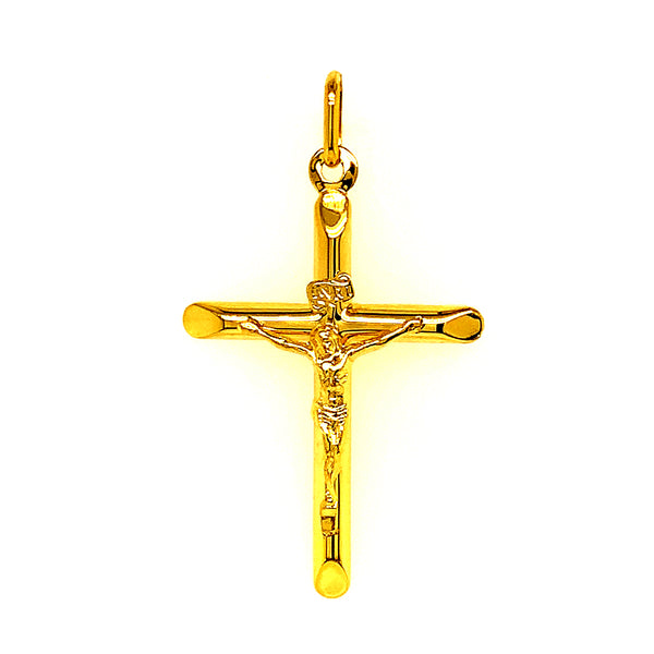 Dije (cruz) en oro amarillo 10kt.