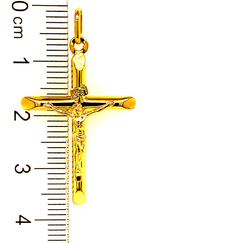 Dije (cruz) en oro amarillo 10kt.
