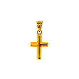 Dije (cruz) en oro amarillo 10kt.