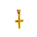 Dije (cruz) en oro amarillo 10kt.