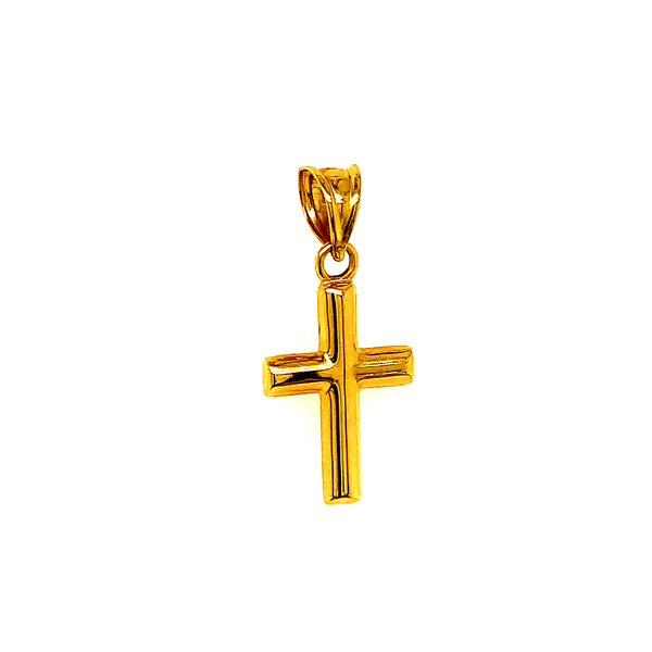 Dije (cruz) en oro amarillo 10kt.